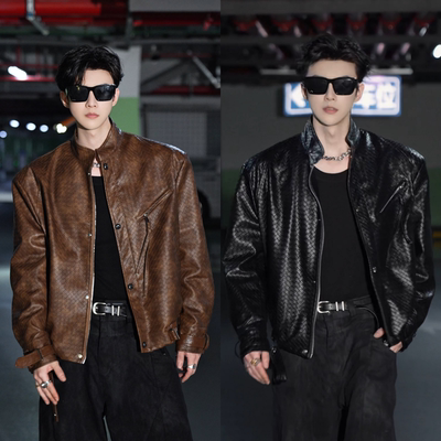 秋季新品美式复古设计款男士夹克