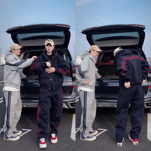 秋季男士潮流休闲运动套装