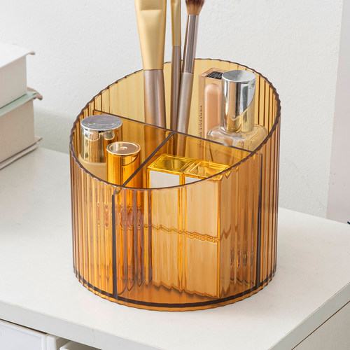 透明化妆品收纳盒口红化妆刷筒