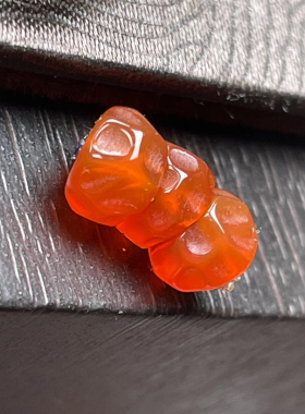 原矿川料樱桃红玛瑙无相大肠斜切配饰尺寸6mm左右文玩菩提配饰