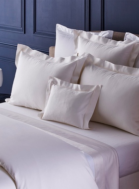 Yves delorme英国代购纯棉四件套被套床笠1000TC埃及棉高档四季