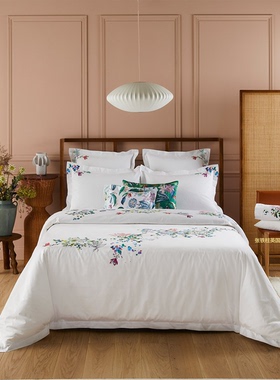 Yves delorme英国代购纯棉四件套500TC被套床单酒店高端葡萄牙制