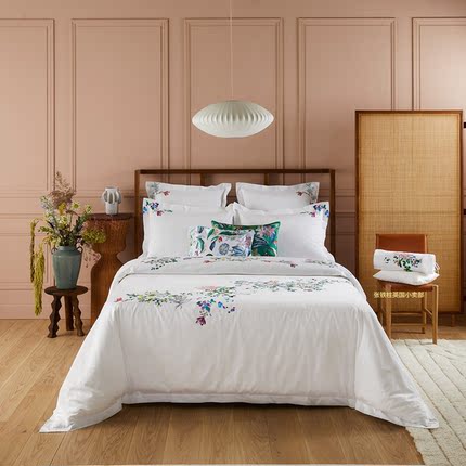 Yves delorme英国代购纯棉四件套500TC被套床单酒店高端葡萄牙制