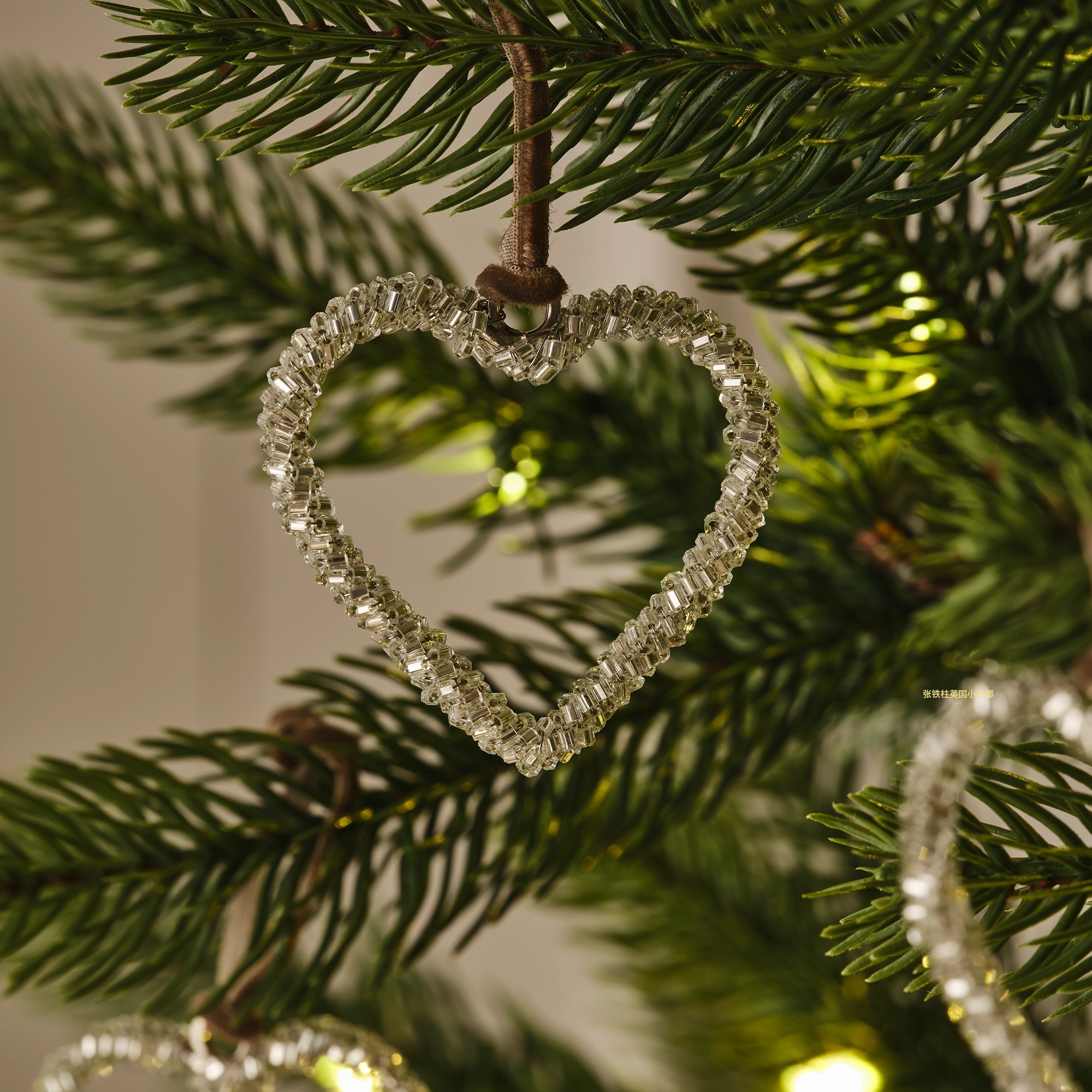 The white company英国代购进口圣诞节心形英伦高级感小饰品挂件