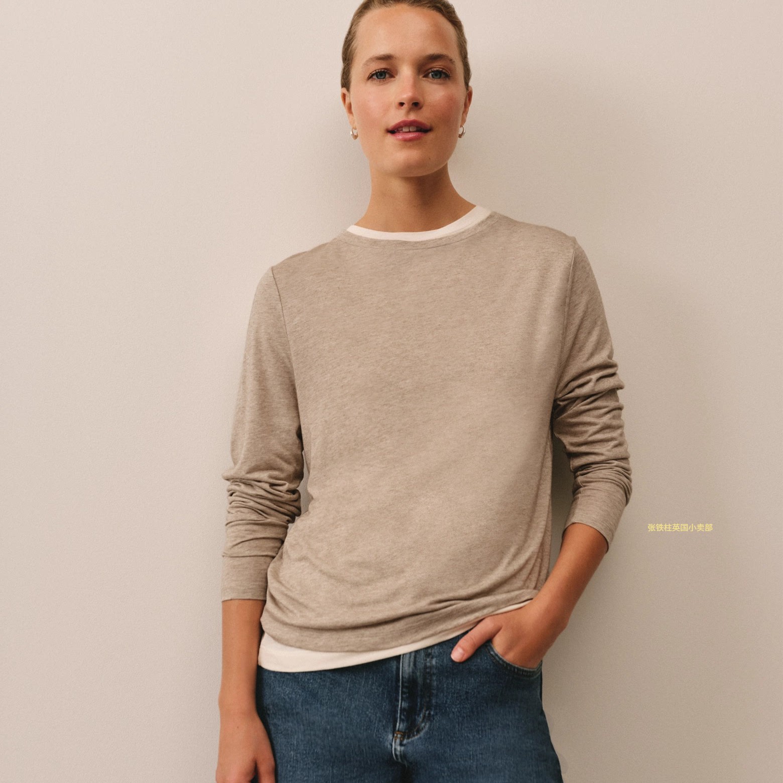 The white company英国代购女士羊毛混纺针织衫毛衣柔软高端秋冬