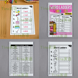 phonics  word ladders自然拼读