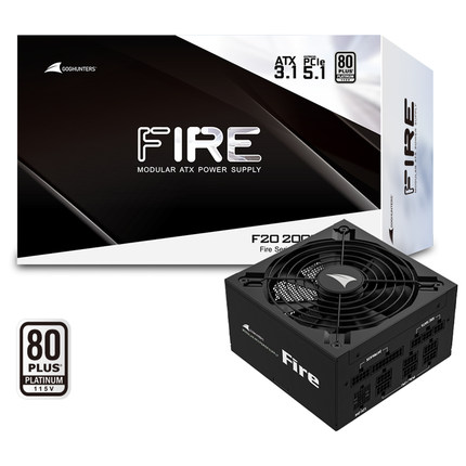 长城白金电源850W1000W1200W1600W2000W游戏电竞全模静音组电源