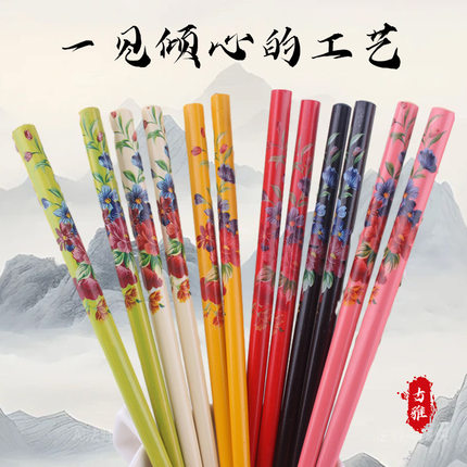 韩版时尚百搭款立体印花女士头饰筷子发簪民族风新娘发钗簪子