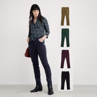 全棉灯芯绒 小脚纯色休闲裤 多色有大码 修身