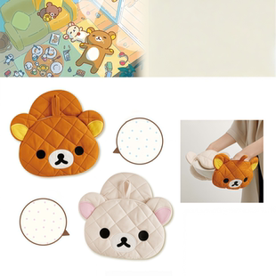 日系卡通可爱轻松熊烤箱烘焙隔热手套多功能杯垫锅垫隔热