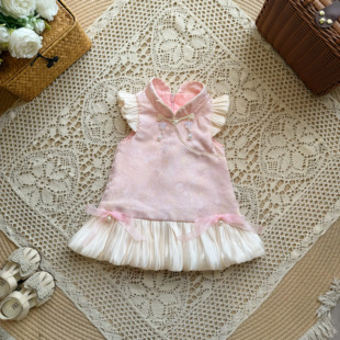 婴幼童旗袍裙2025夏季新款女宝古风连衣裙新中式裙子中国风公主裙