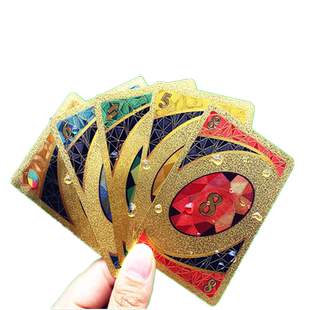 桌游优诺纸牌乌诺牌铁盒PVC防水塑料牌多人家庭休闲聚会桌面游戏