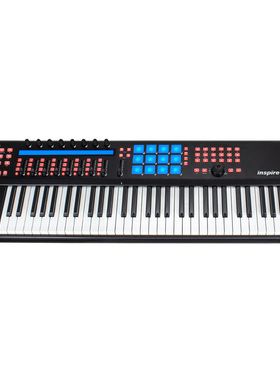 富达音频-艾肯Icon inspire 6FP 新款半配重钢琴手感midi键盘