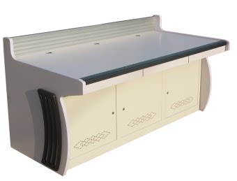 豪华操作台 铝合金背板 可接支架外挂显示器 三联台