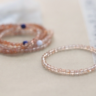 #一物一图# 快乐花瓣 - 收藏ji金太阳石手串 黑杂也很好看