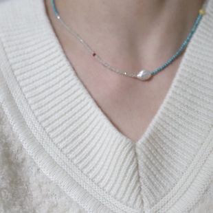 芬芳 一程有一程 收藏ji天然绿松石项链女多宝水晶小众 孤品