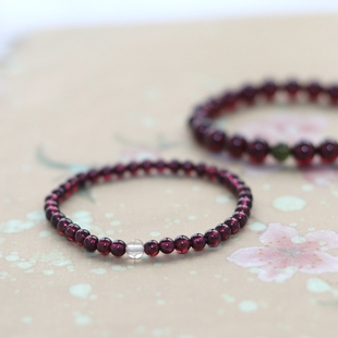 #一物一图# 恰似故人来 - 红石榴石手串女本命年轻奢高级感小众