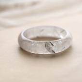 天然黑发晶手镯女小众新中式 清雅叙事 节日礼物 一物一图