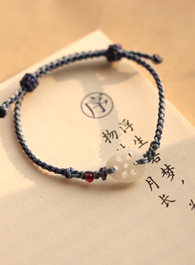 福运连连-莲藕片白玉手绳女