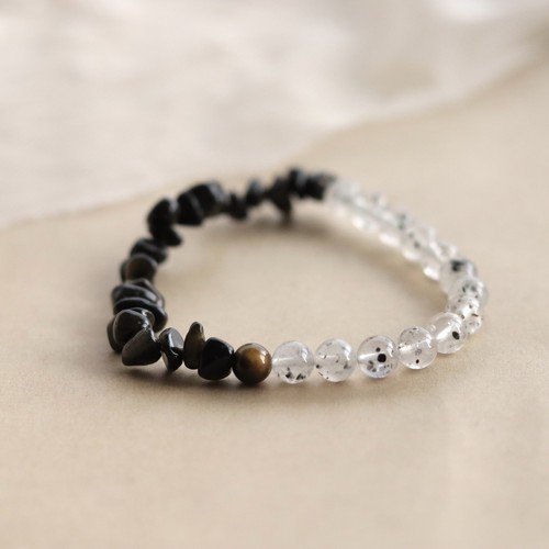 于昨日的浪漫-黑曜石天然石手串