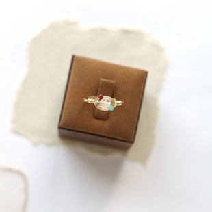 我们的明天 - 天然白水晶戒指女小众设计尾戒小指闭口冷门闺蜜