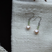 你是某个人翘首以盼 新中式 惊喜 天然淡水珍珠耳环s925纯银