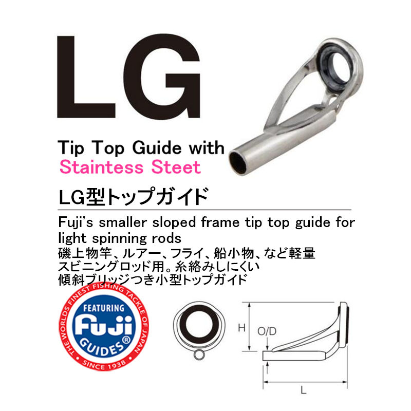 特价促销钓竿DIY用FUJI导眼LG型直柄竿自制改造用顶环 户外/登山/野营/旅行用品 路亚竿 原图主图