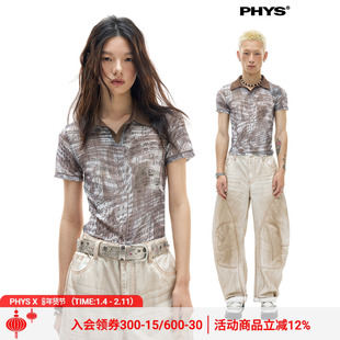 物理少年「路德维希」贝多芬乐谱polo领满印透气修身正肩短袖T恤