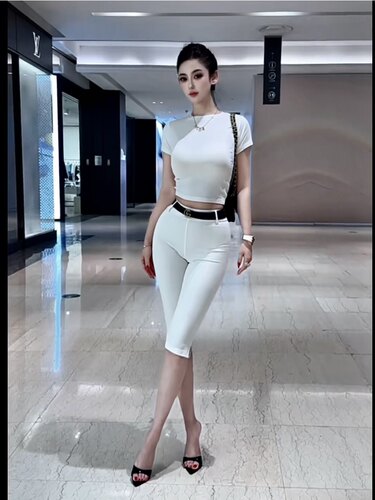 夏季网红卡普里显瘦七分休闲裤
