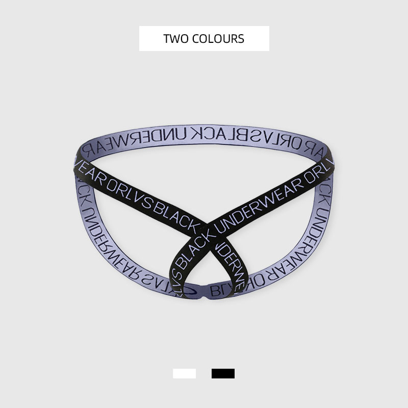 包邮丁字内裤双丁吊环显大镂空男