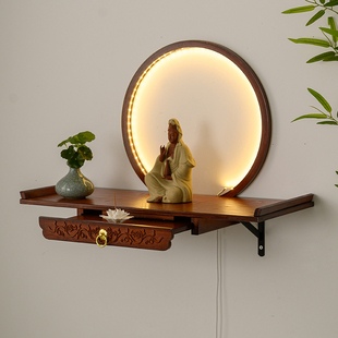 供桌家用佛龛壁挂式观音菩萨供台墙上置物架香案神位桌关公供奉桌