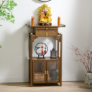 佛龛供台家用立柜带门经济型观音财神台供奉柜现代供桌客厅佛堂