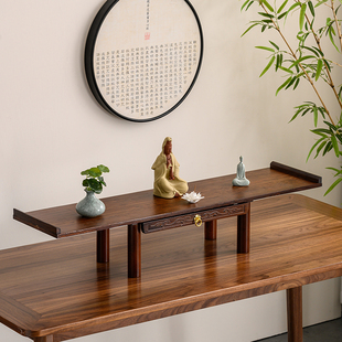 新中式神台供桌香案家用财神爷佛龛观音菩萨佛像供座台神龛供奉台