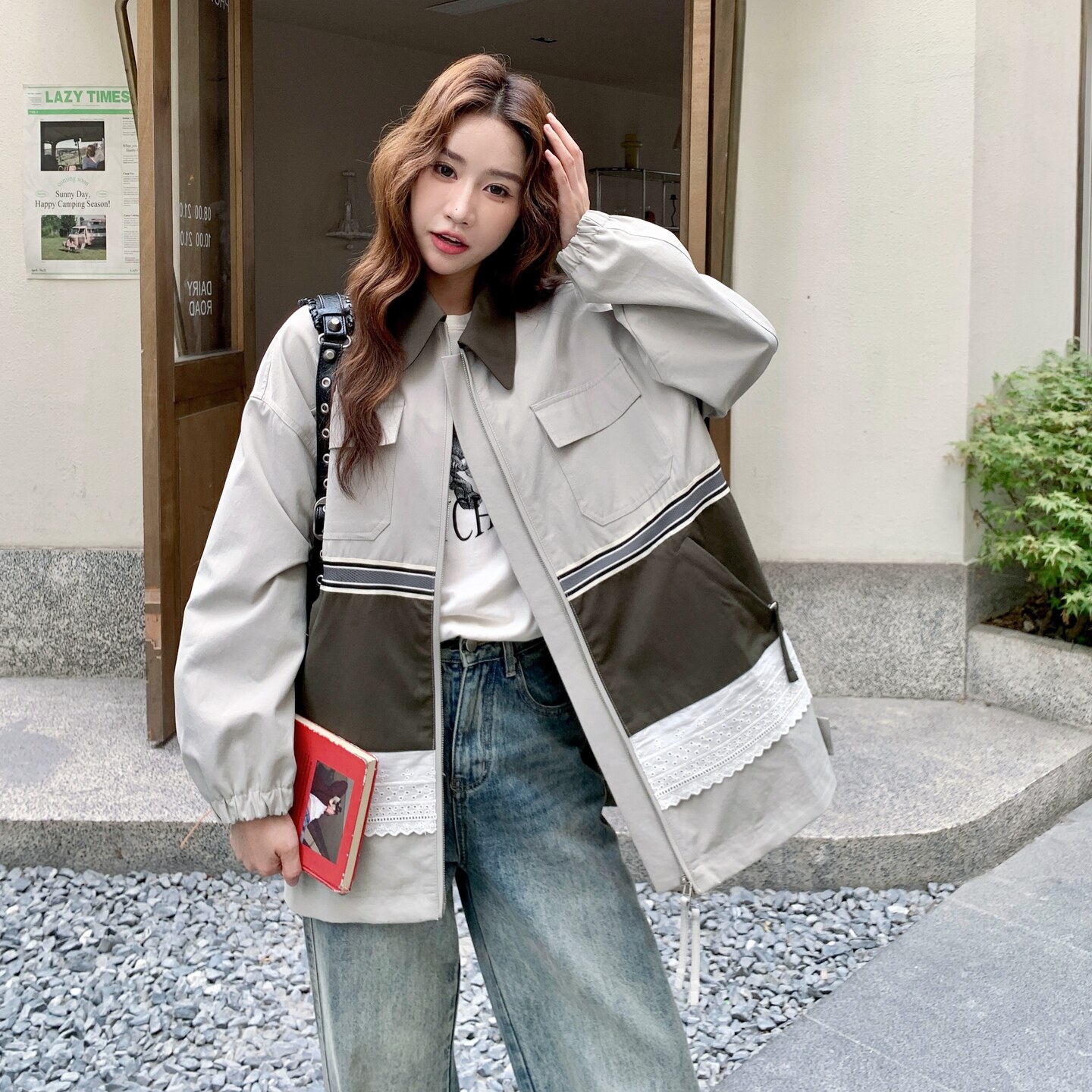 现货春款新款风衣2D073-66116-P165-K238,女装风衣,2D073