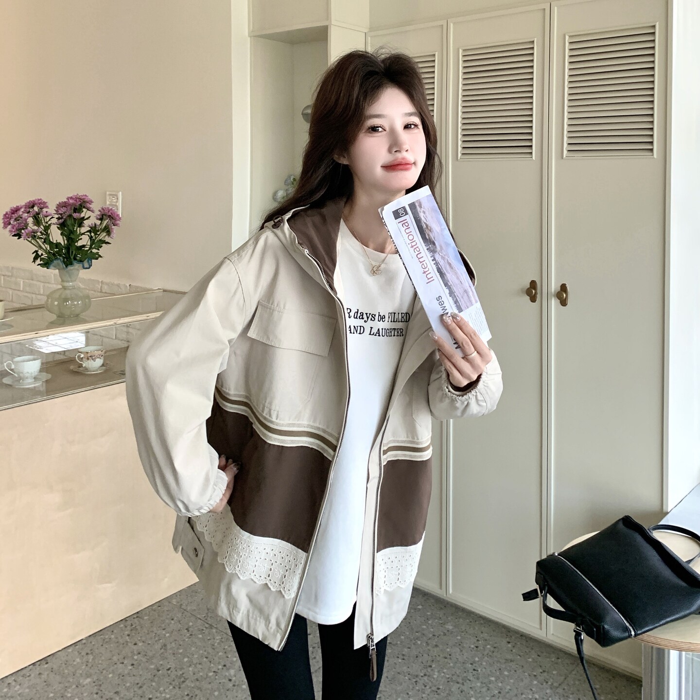 新款大货风衣外套2D073-66122-P175-K288,女装风衣,2D073