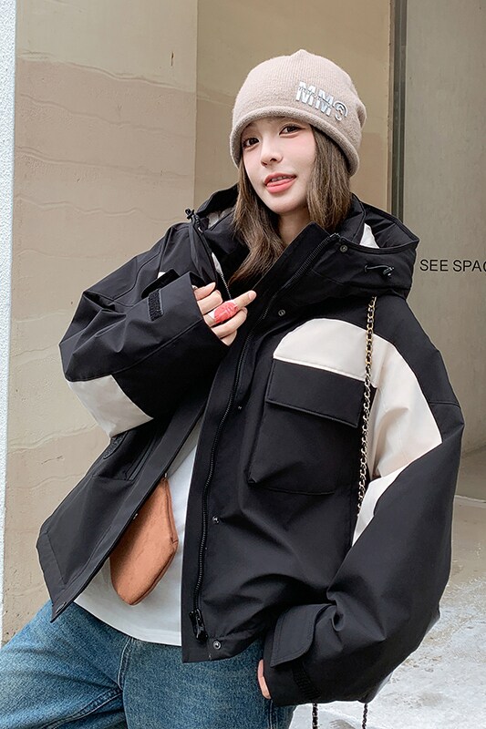 工装羽绒服90绒新标2D073-88120-P285-K428,女装羽绒服,2D073