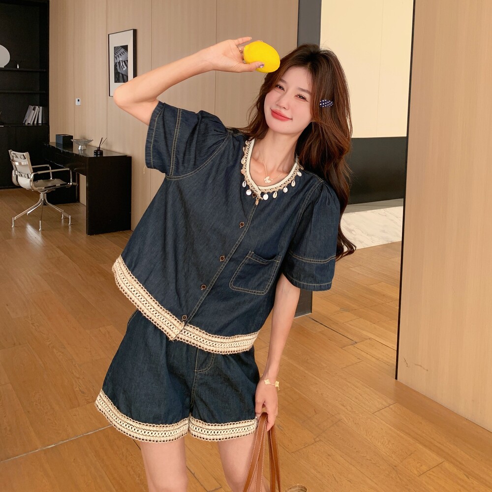 新款大货超薄牛仔套装2D073-6670-P155-K228,女装套装/套裙,2D073