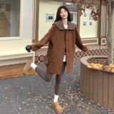 双面呢大衣2D073-66165-P285-K398，女装毛呢外套，2D073
