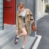 大货连帽风衣2D073-66139-P175-K258，女装风衣，2D073