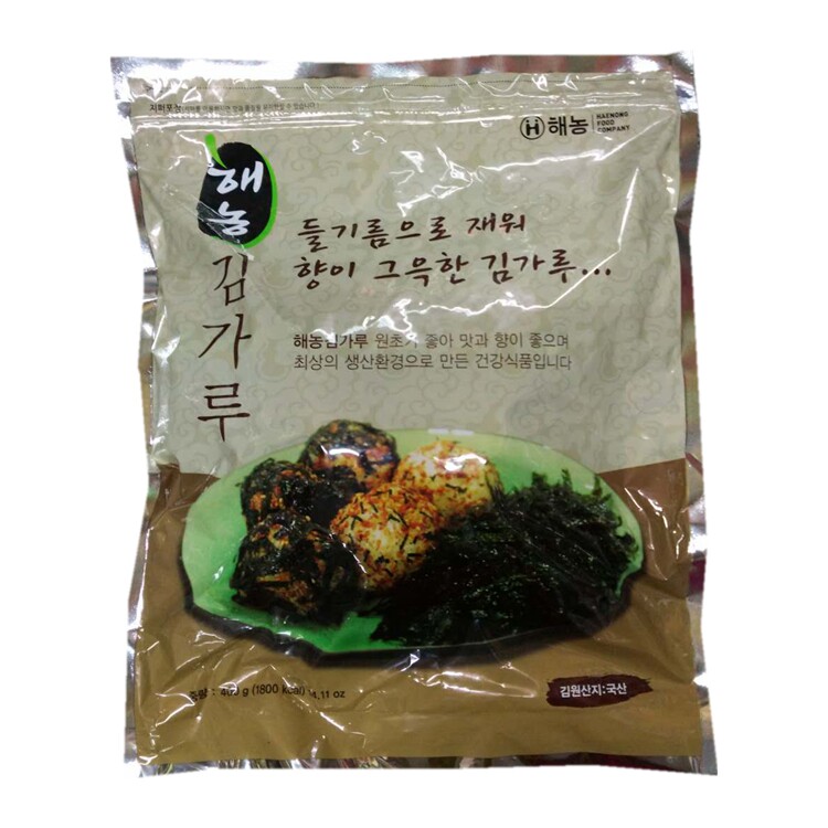 包邮韩国进口海农海苔碎400g /碎紫菜400g 炒饭拌饭海苔丝海苔条