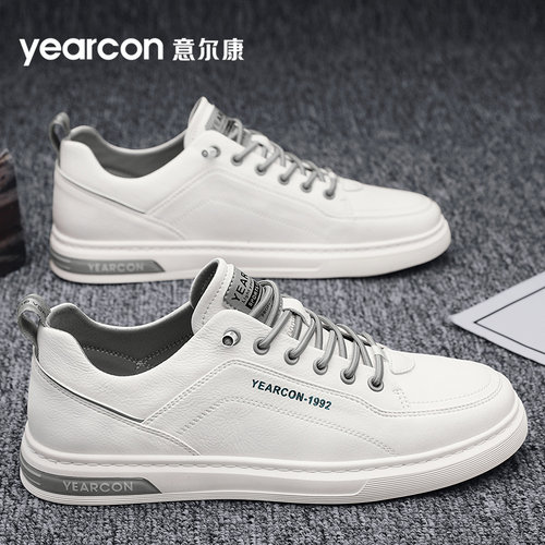 意尔康官方旗舰店百搭休闲皮鞋