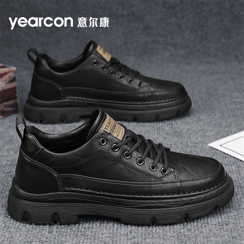意尔康官方旗舰店真皮休闲皮鞋
