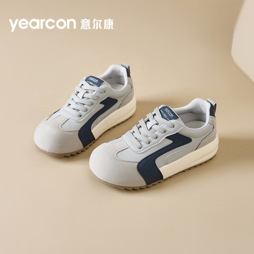意尔康女鞋旗舰店百搭休闲德训鞋