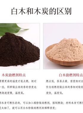 白木粉木炭粉做手工制作线香盘香塔香倒流香家用原料原木粉助燃剂