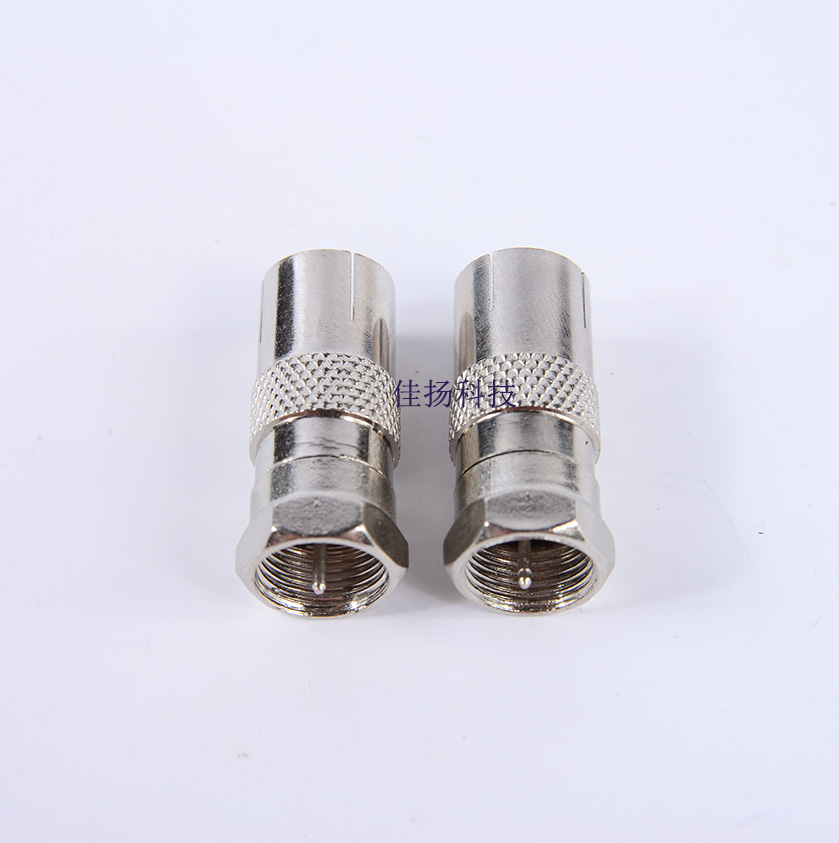 英制F公头转TV9.5母头有线电视接头机顶盒转接头公制f头TV母头