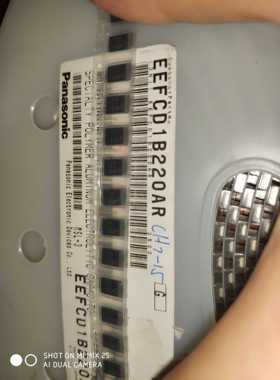 EEFCD1B220R     EEFCD1B220AR 22UF 12.5V D薄 7343 ESR30毫欧