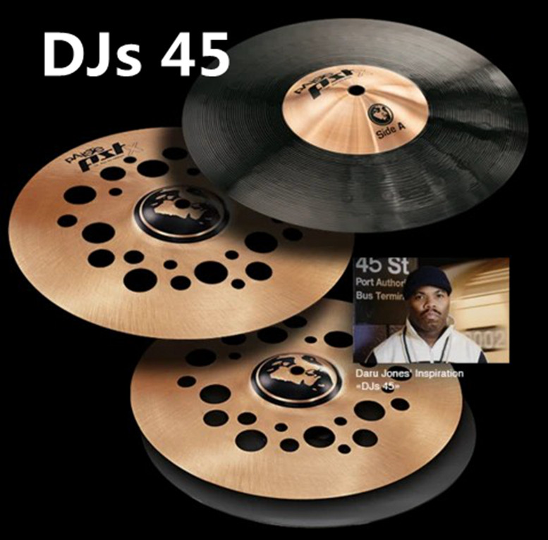 派斯特 PAISTE PSTX DJs 45 签名款4片装 12寸套装 镲片