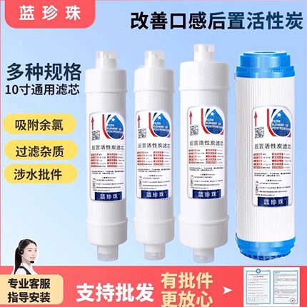 后置活性炭大小T33通用10寸滤芯2分3分快接家用直饮纯水机配件