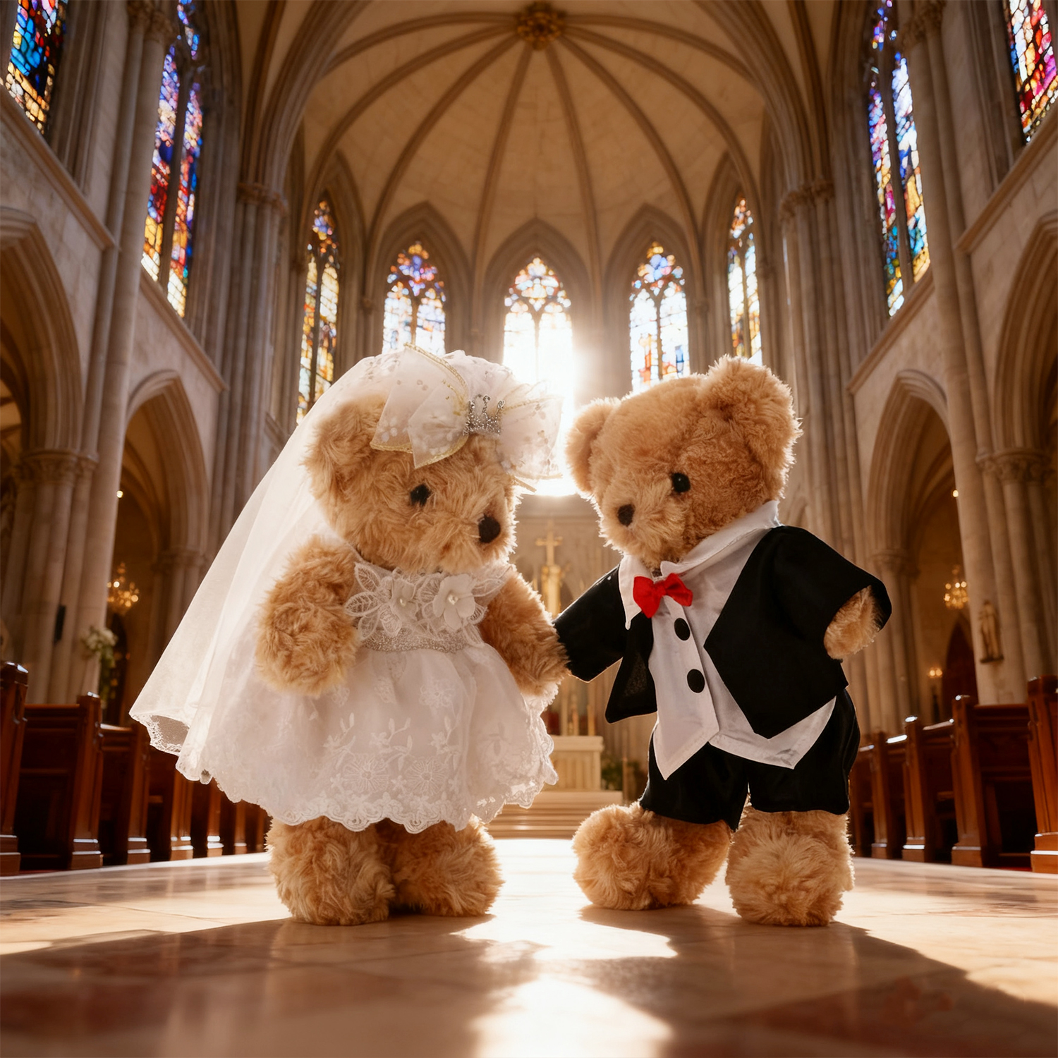 柏文熊毛绒玩具泰迪熊婚庆娃娃情侣小熊玩偶抱枕摆件结婚抱抱熊女