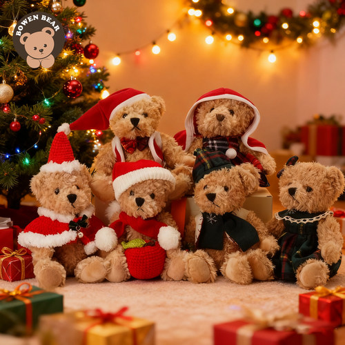 圣诞节小熊毛绒玩具泰迪熊公仔